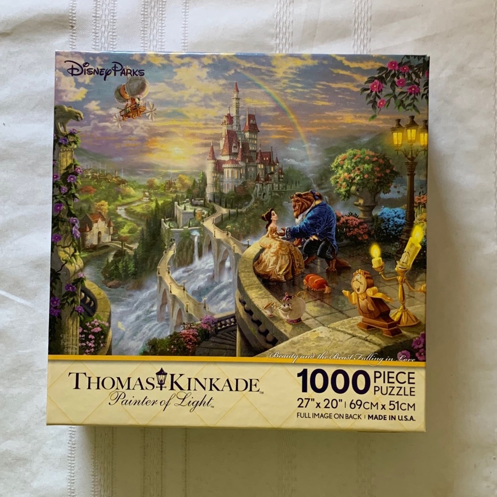 Thomas Kinkade Beauty Beast Puzzle New